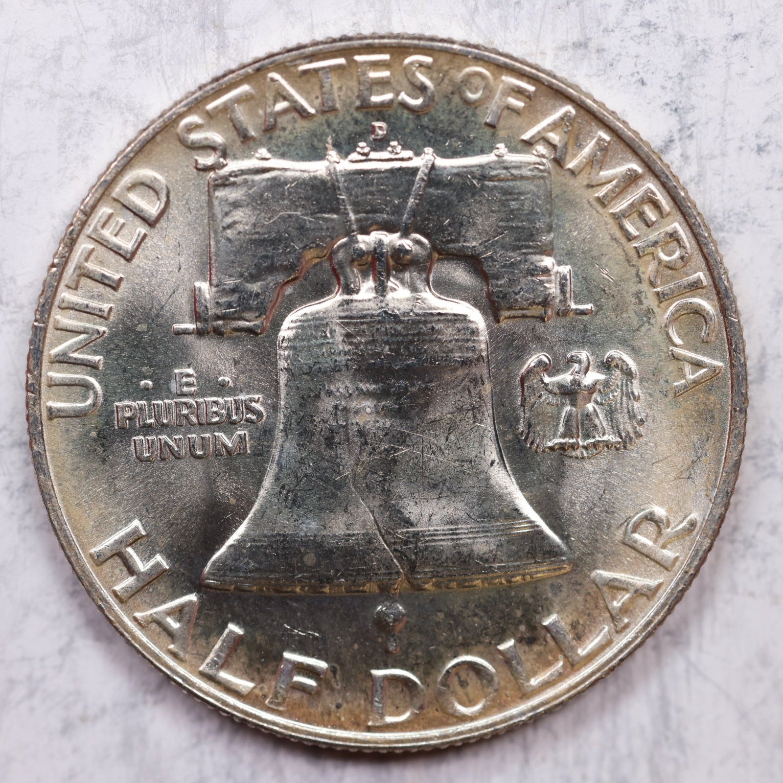1959-D Franklin Half Dollar, Mint State Uncirculated Coin, Store #HR1288