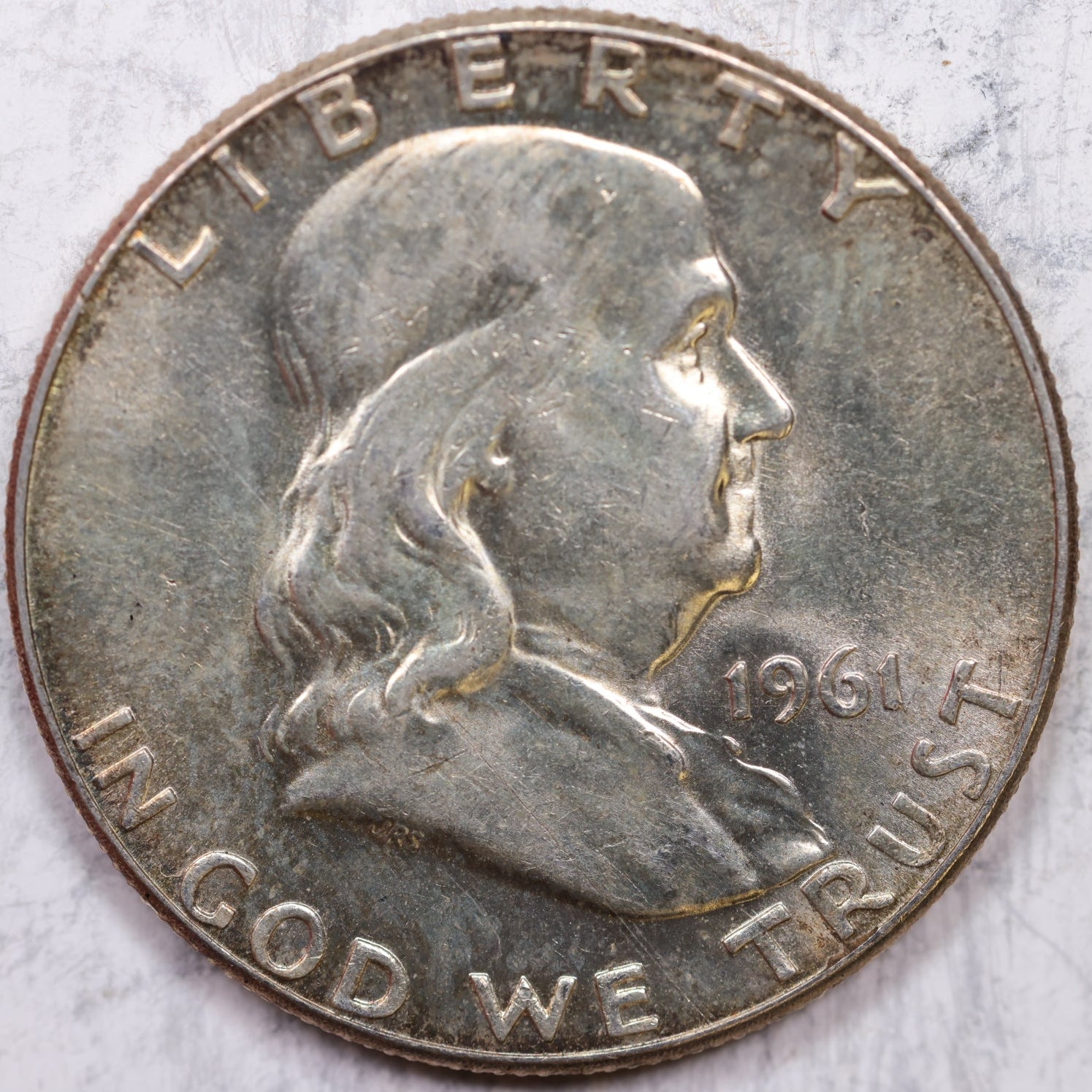 1961 Franklin Half Dollar, Mint State Uncirculated Coin, Store #HR1294