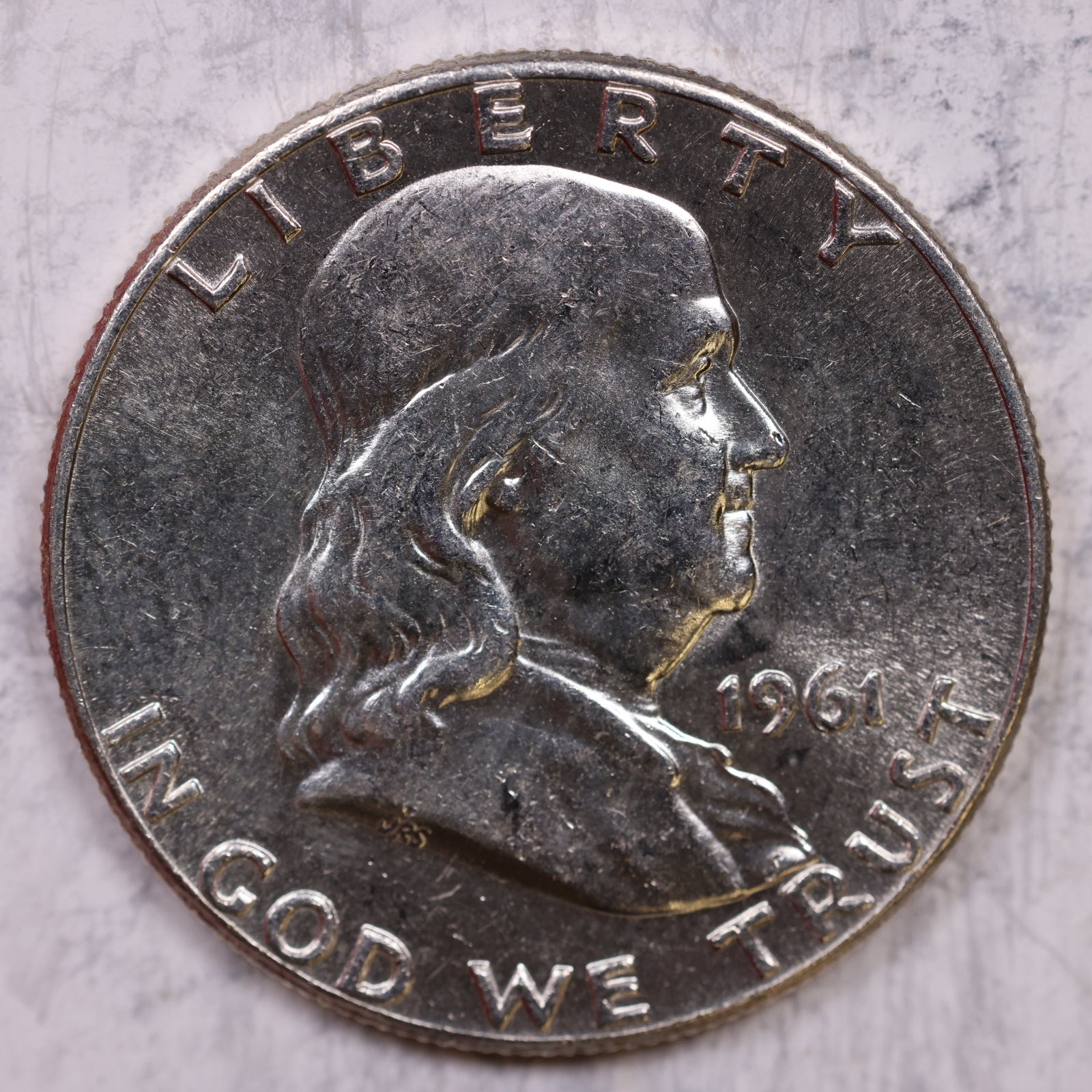 1961 Franklin Half Dollar, Mint State Uncirculated Coin, Store #HR1295