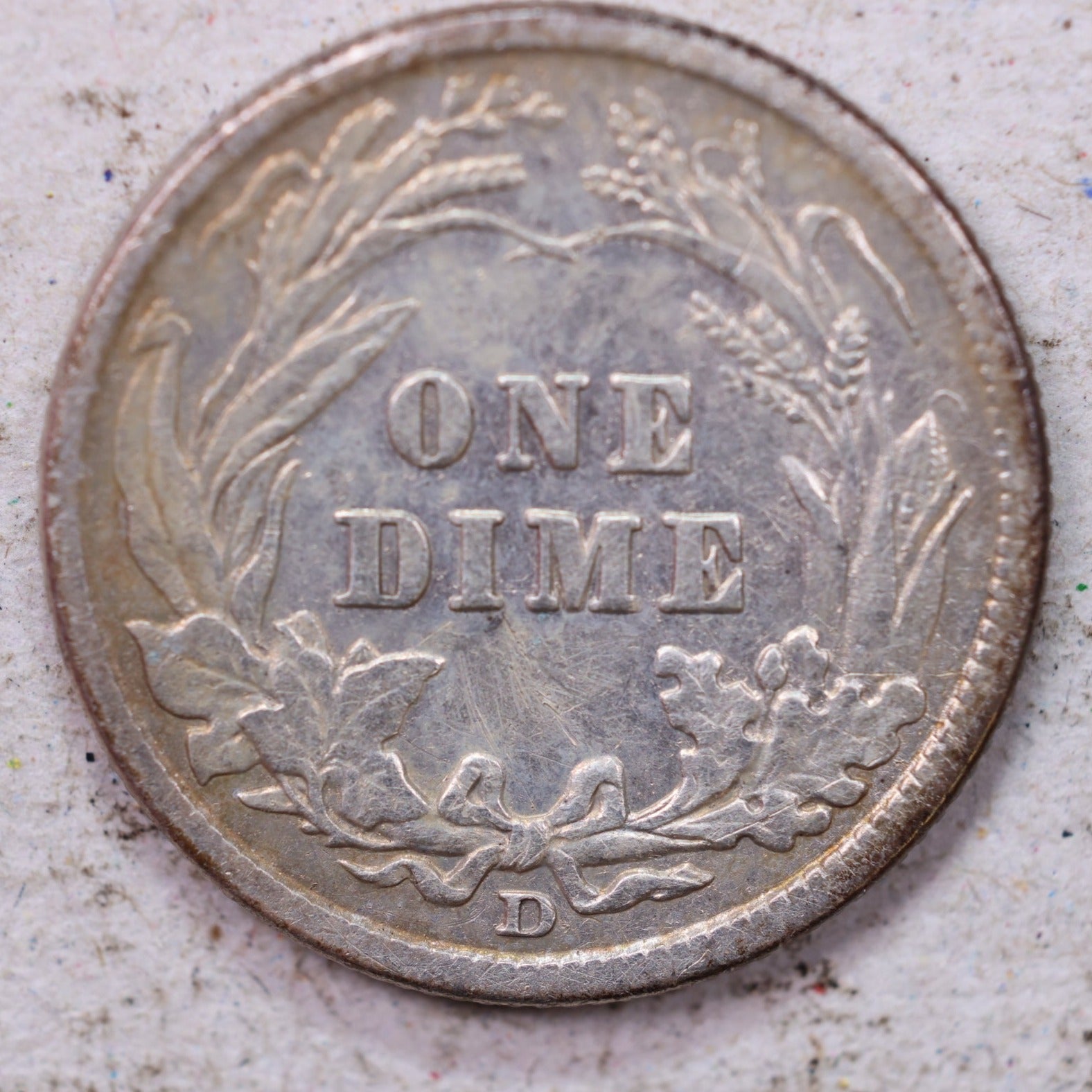1912-S Barber Silver Dime., Very Fine., Circulated Coin., Store #1323