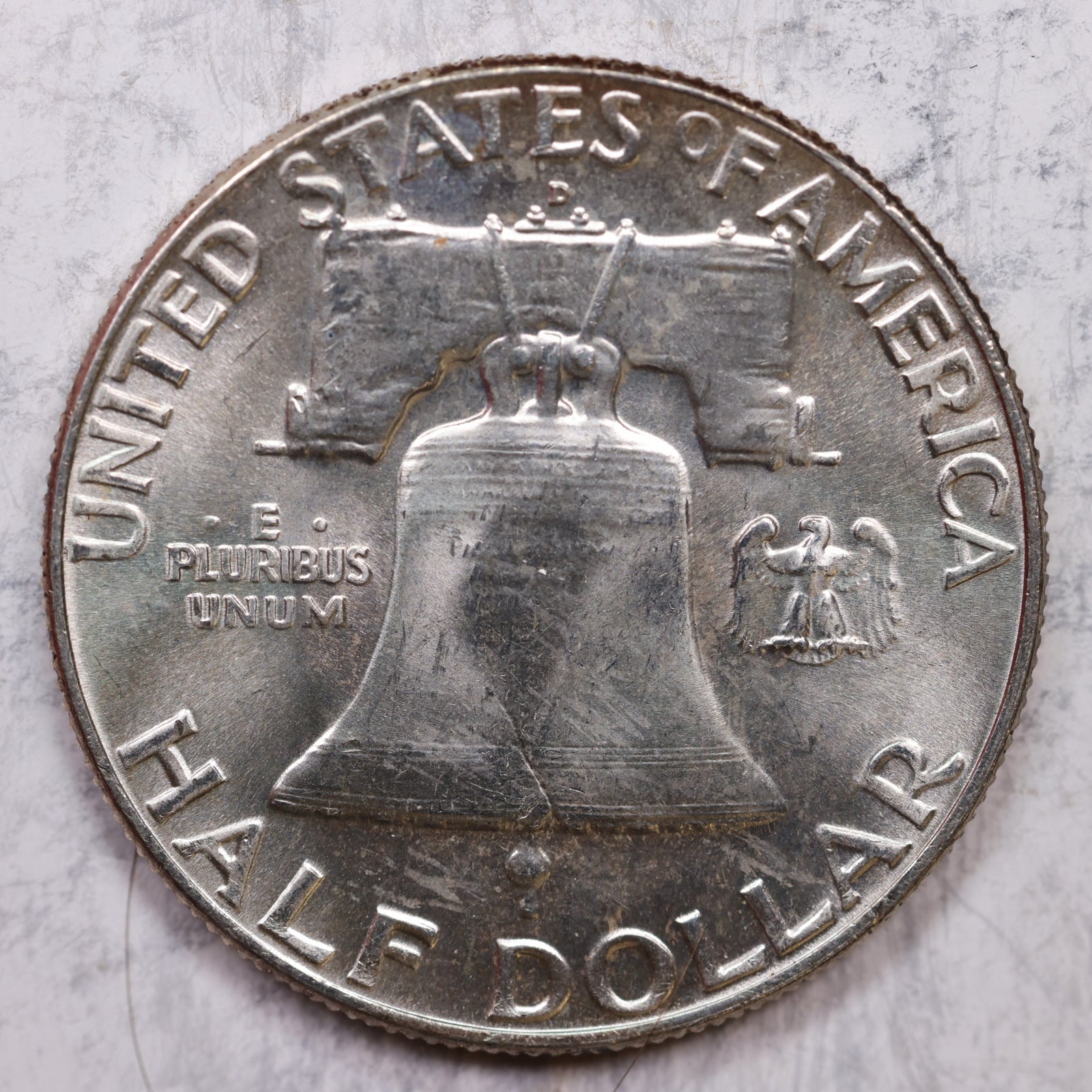 1961-D Franklin Half Dollar, Mint State Uncirculated Coin, Store #HR1298