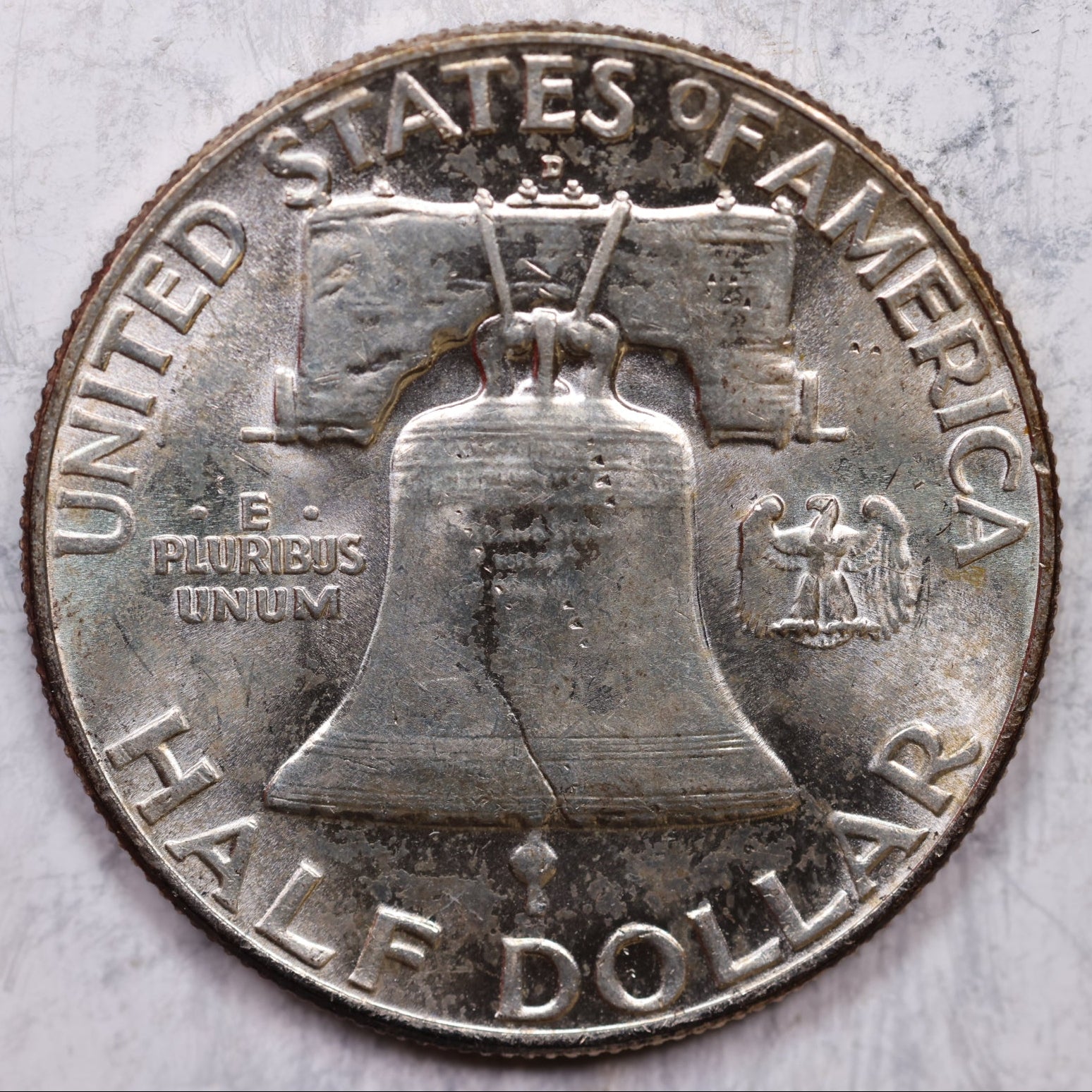 1961-D Franklin Half Dollar, Mint State Uncirculated Coin, Store #HR1299