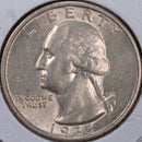 1935-S Washington Silver Quarter, Mint State Uncirculated Coin, Store