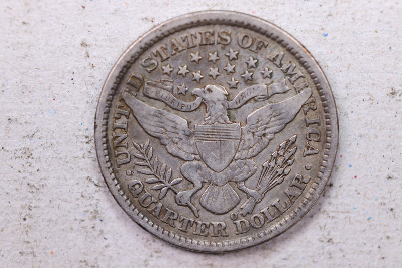 1893-O Barber Silver Quarter., Very Fine., Circulated Coin., Store
