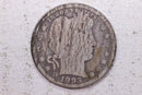 1893-S Barber Silver Quarter., About Good., Circulated Coin., Store