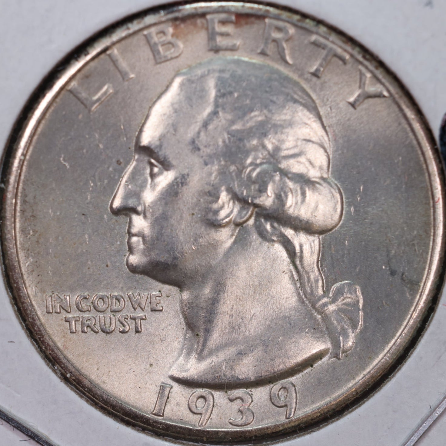 1939 Washington Silver Quarter, Mint State Uncirculated Coin, Store #QR0226