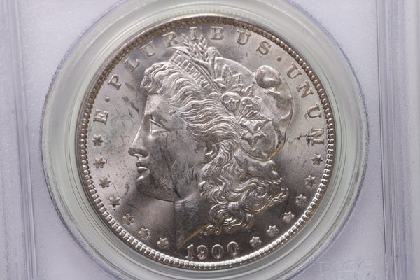 1900 Morgan Silver Dollar, PCGS Certified, MS62. Large SALE #88082