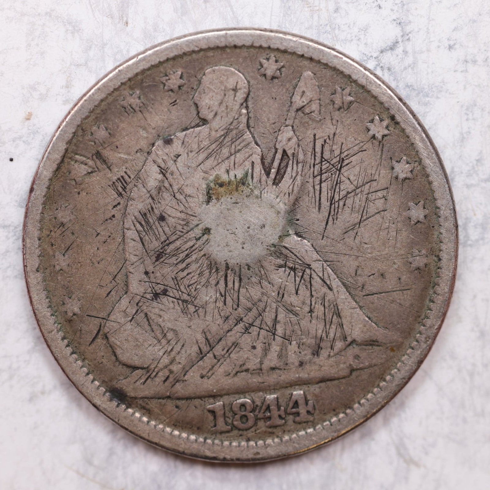 1844-O Liberty Seated Half Dollar, Good Circulated Coin, Store #HR1345