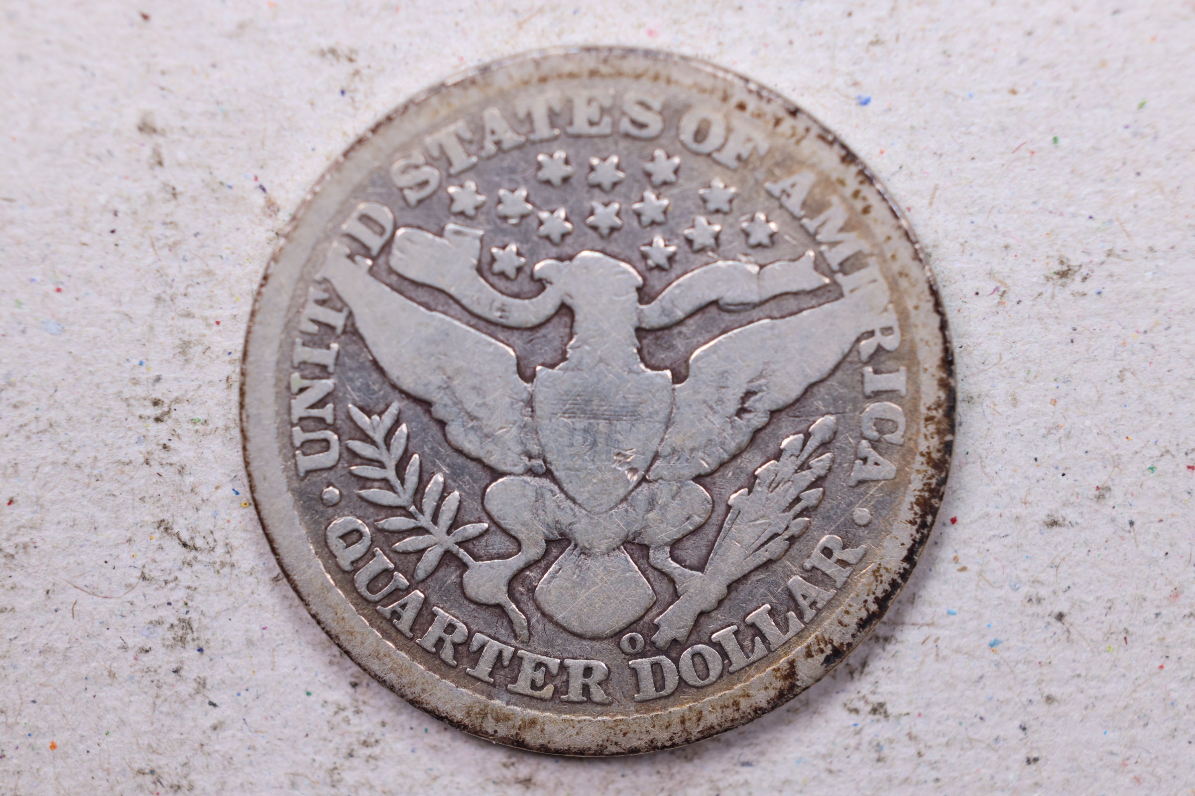 1895-O  Barber Silver Quarter., Good., Circulated Coin., Store #1354