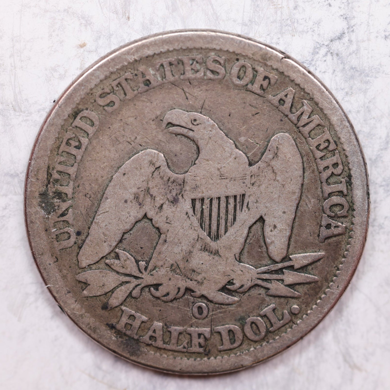 1844-O Liberty Seated Half Dollar, Good Circulated Coin, Store #HR1345