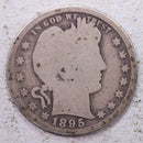 1895-S  Barber Silver Quarter., Good., Circulated Coin., Store