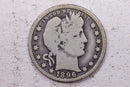 1896-O  Barber Silver Quarter., Vey Good., Circulated Coin., Store