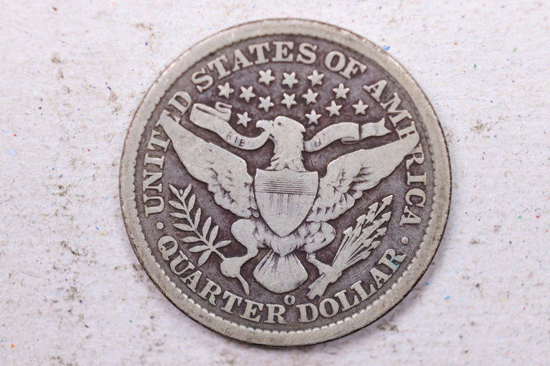 1896-O  Barber Silver Quarter., Vey Good., Circulated Coin., Store