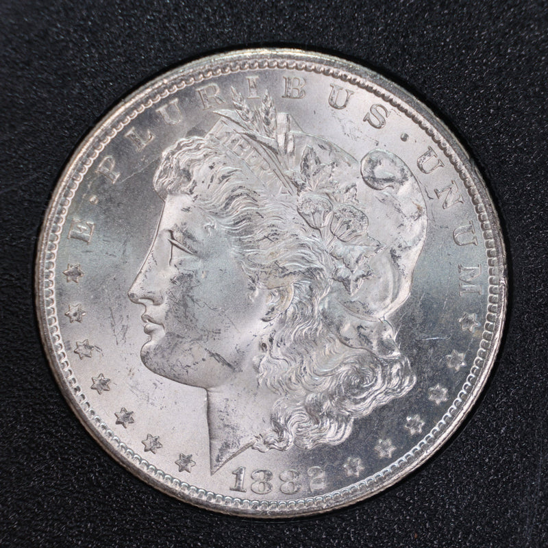 1882-CC Morgan Silver Dollar., 'GSA'., CAC Grading., MS63., STORE