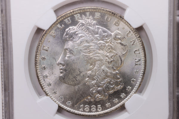 1885-O Morgan Silver Dollar., NGC Certified, MS63. Large SALE #88087
