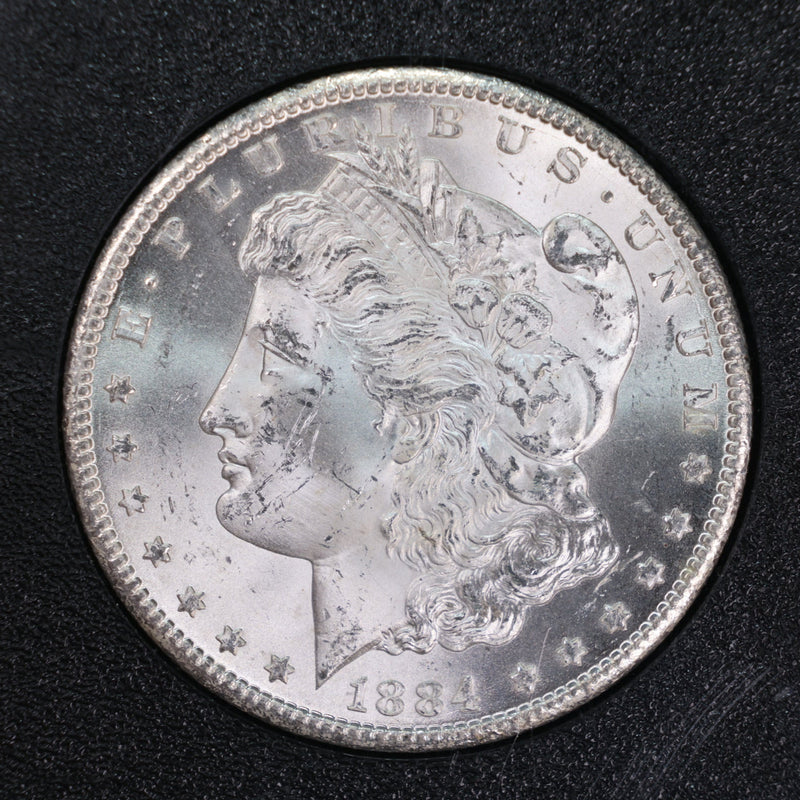 1884-CC Morgan Silver Dollar., 'GSA'., CAC Grading., MS63., STORE
