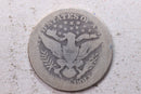 1897-O Barber Silver Quarter., About Good+., Circulated Coin., Store
