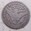 1897-S Barber Silver Quarter., Good., Circulated Coin., Store