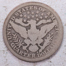 1897-S Barber Silver Quarter., Good., Circulated Coin., Store