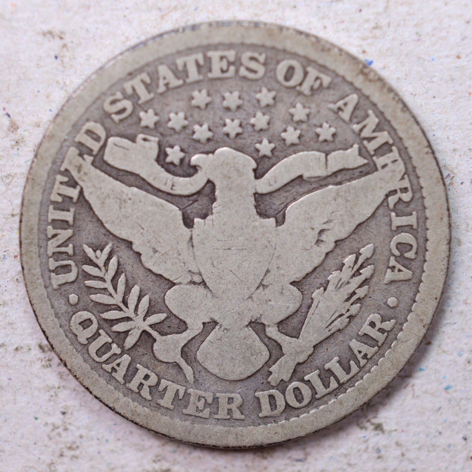 1898 Barber Silver Silver Quarter, Very Good Circulated Coin, Store #QR1503