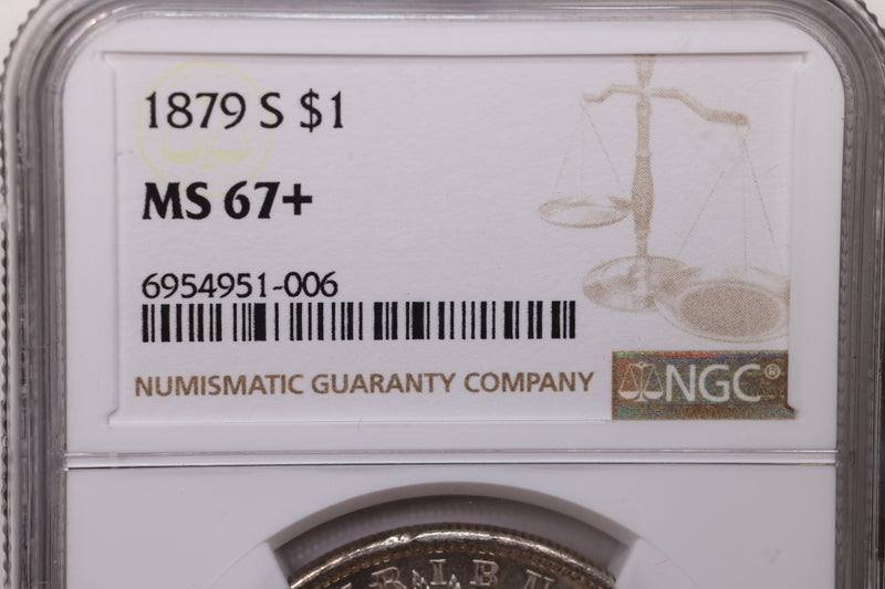1879-S Morgan Silver Dollar., NGC Graded MS-67+. SALE