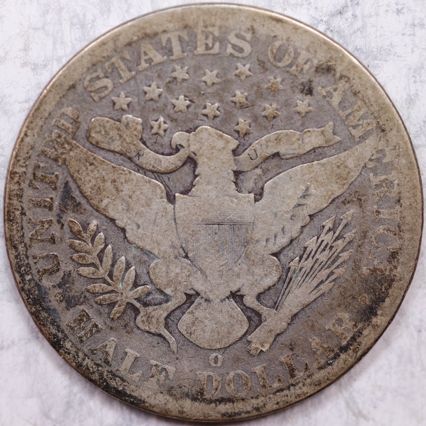 1896-O Barber Half Dollar, Good Circulated Coin, Store# HR1392