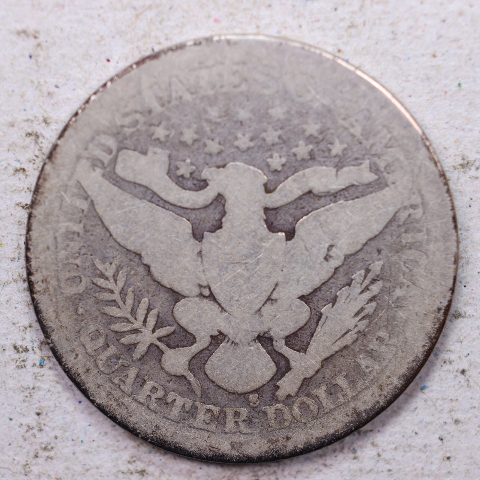 1898-S Barber Quarter, Good Circulated Coin, Store #1372
