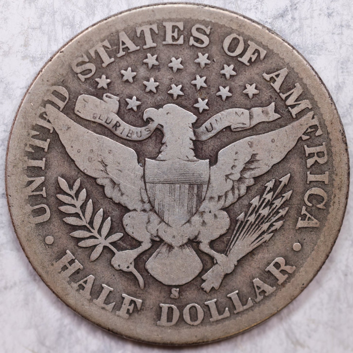 1899-S Barber Half Dollar, Very Good Circulated Coin, Store# HR1395