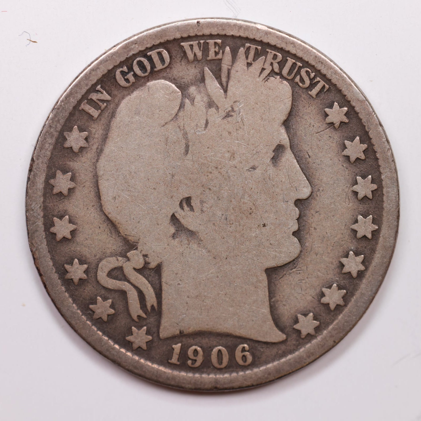 1906-O Barber Half Dollar, Good Circulated Coin, Store# HR1399