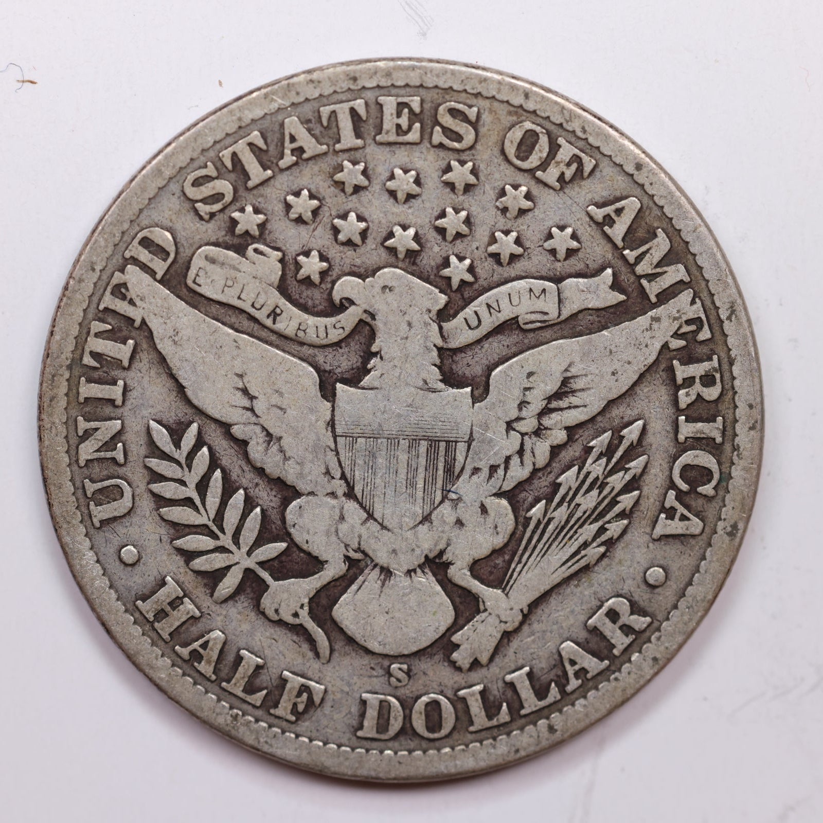1910-S Barber Half Dollar, Very Good Circulated Coin, Store# HR1400
