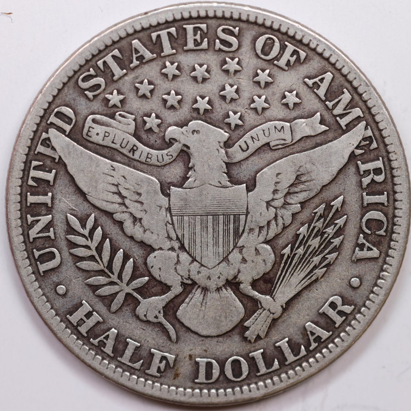 1912 Barber Half Dollar, Very Good+ Circulated Coin, Store# HR1402
