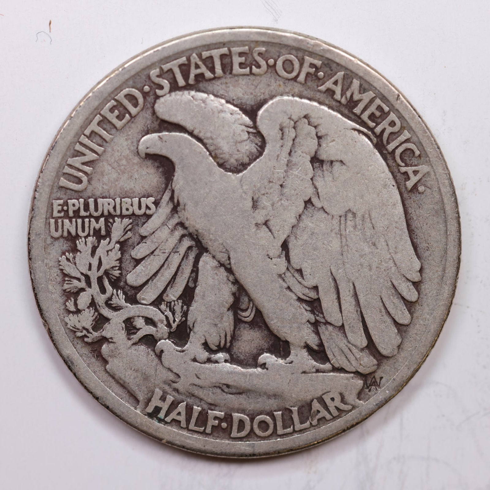 1917 Walking Liberty Half Dollar, Very Good Circulated Coin, Store #HR1406