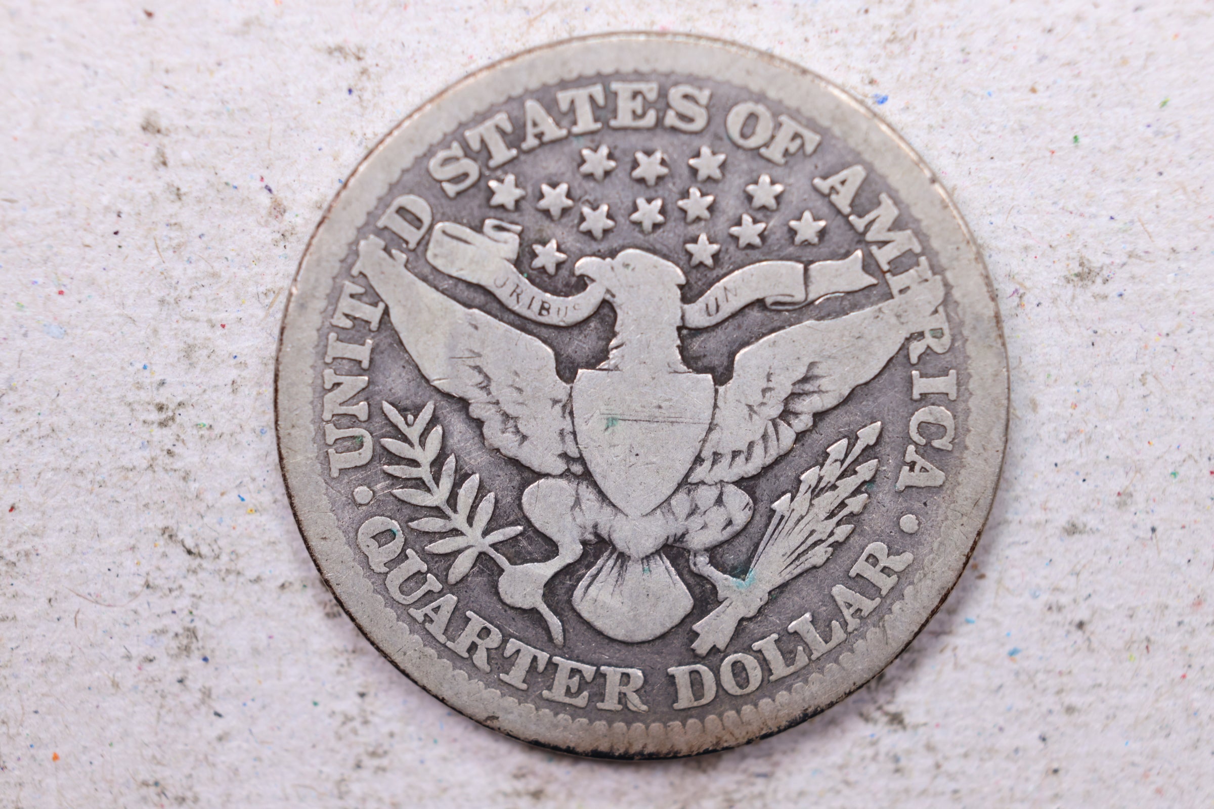 1902 Barber Silver Quarter, Very Good Circulated Coin, Store #1388