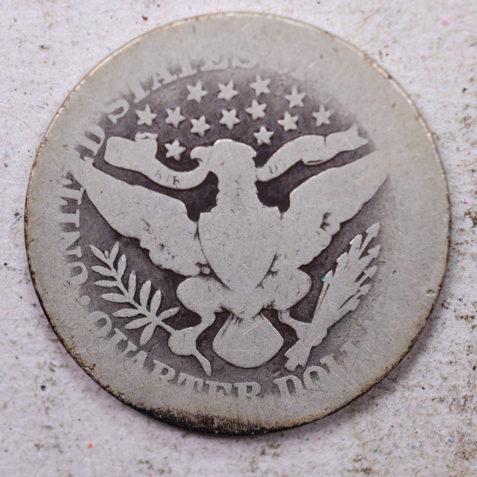 1903 Barber Quarter, About Good Circulated Coin, Store #1394
