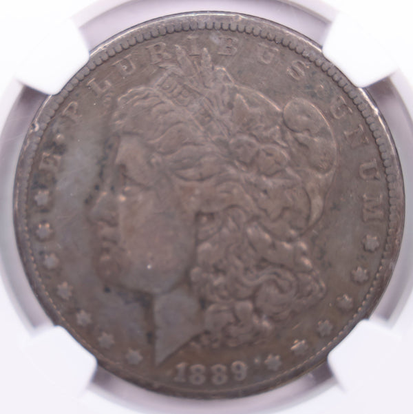 1889-CC Morgan Silver Dollar., 'HARD DATE'., NGC VF Details., STORE #GDR030