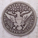 1905 Barber Silver Quarter., Fine., Circulated Coin., Store