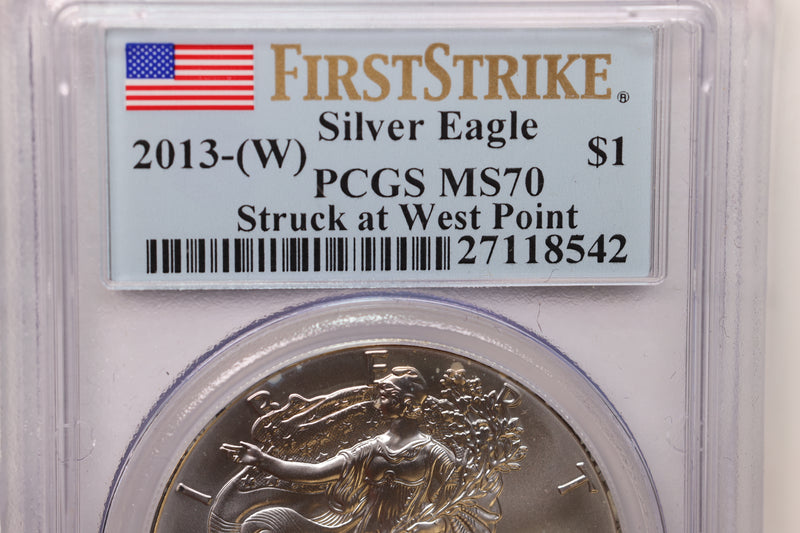2013-(W) American Silver Eagle, PCGS MS-70, SALE