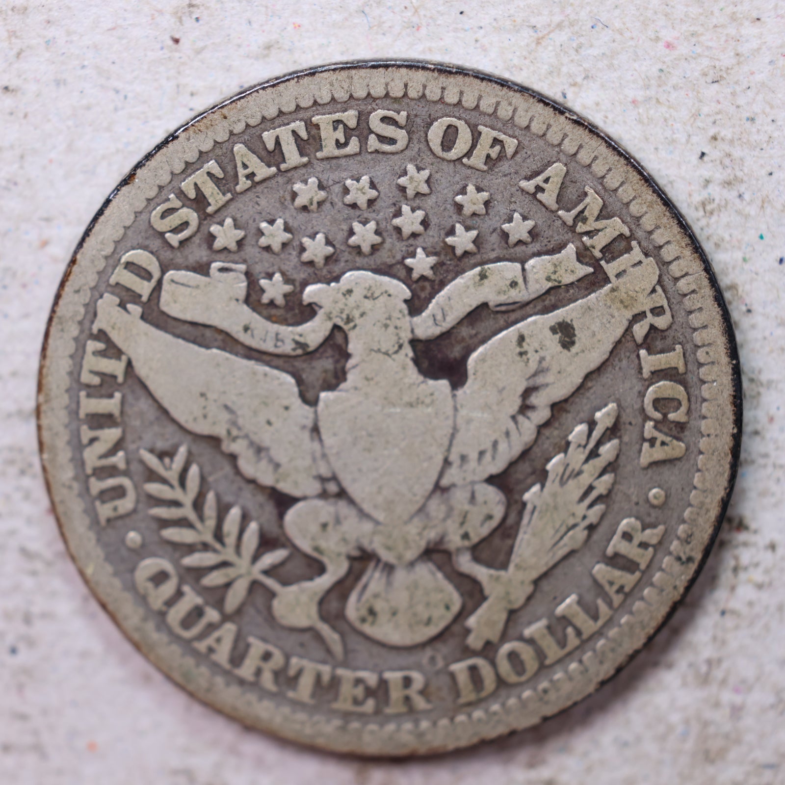 1905-O Barber Silver Quarter, Good Circulated Collectible Coin, Store #QR1510