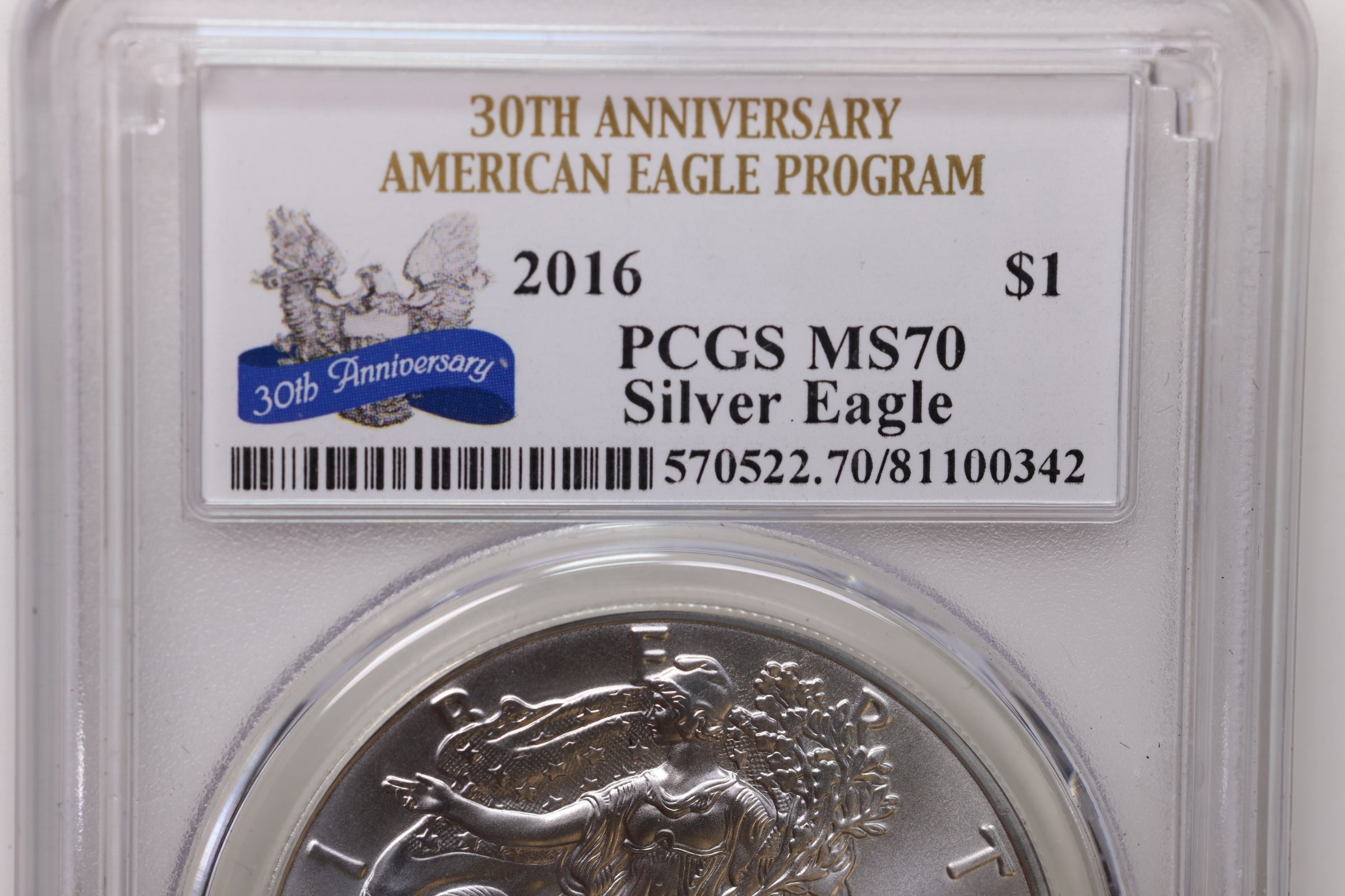 2016 American Silver Eagle, PCGS MS-70, Store #AE0480