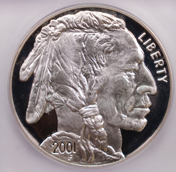 2001-P American Buffalo Commemorative. Silver $1. ICG PR70., Store #GMC165
