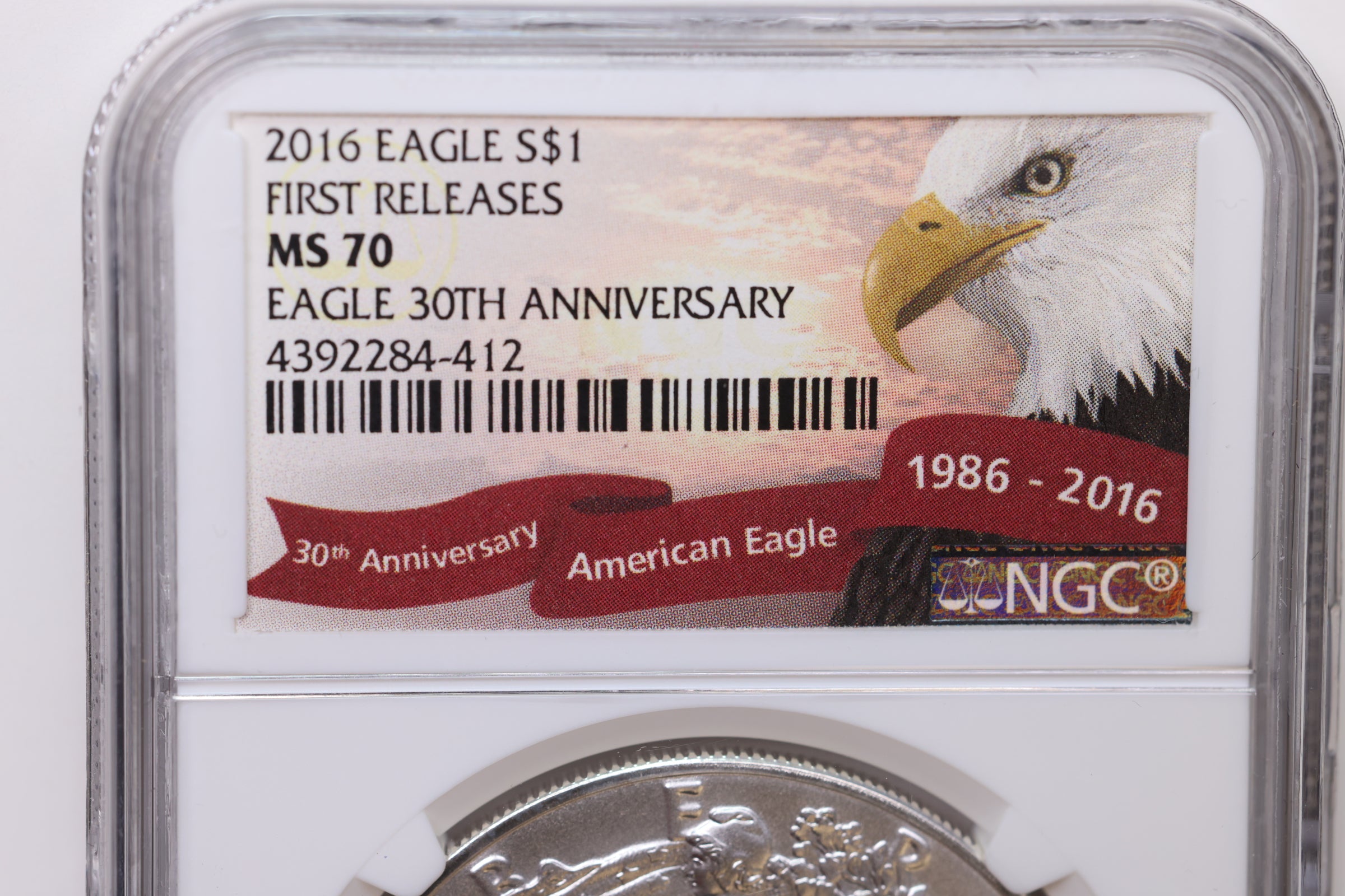 2016 American Silver Eagle, NGC MS-70, Store #88201