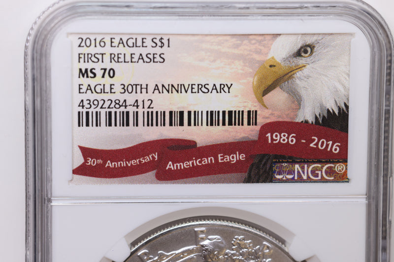 2016 American Silver Eagle, NGC MS-70, SALE