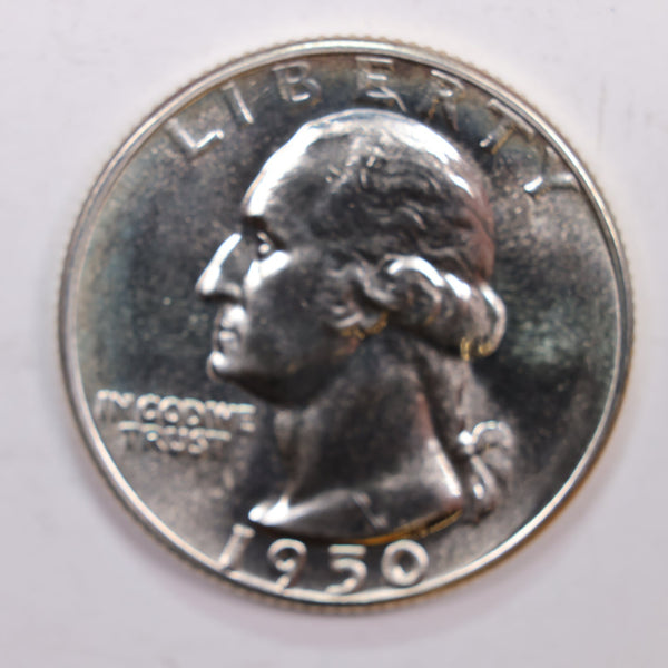 1950 Proof Washington Silver Quarter., Proof Strike., Store #QR0200