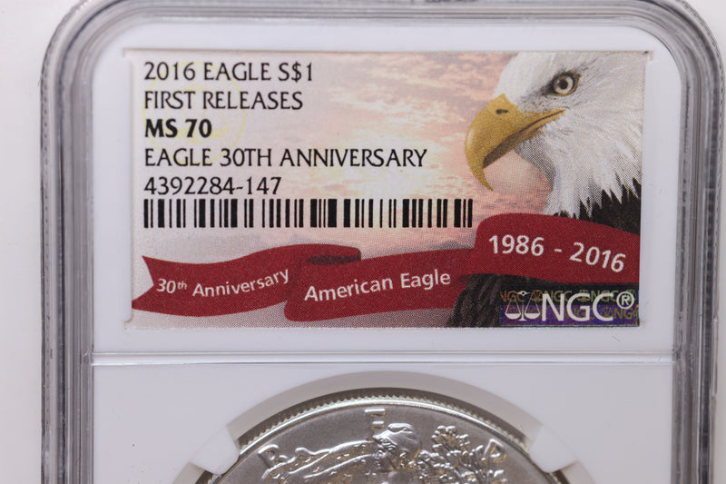 2016 American Silver Eagle, NGC MS-70, SALE