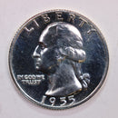 1955 Proof Washington Silver Quarter., Proof Strike., Store