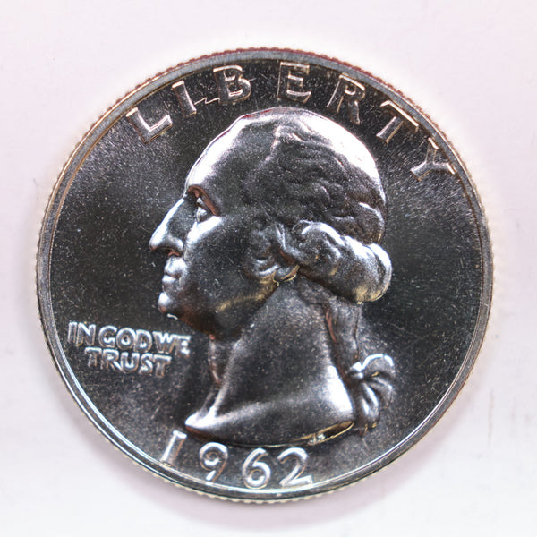 1962 Proof Washington Silver Quarter., Proof Strike., Store #QR0212