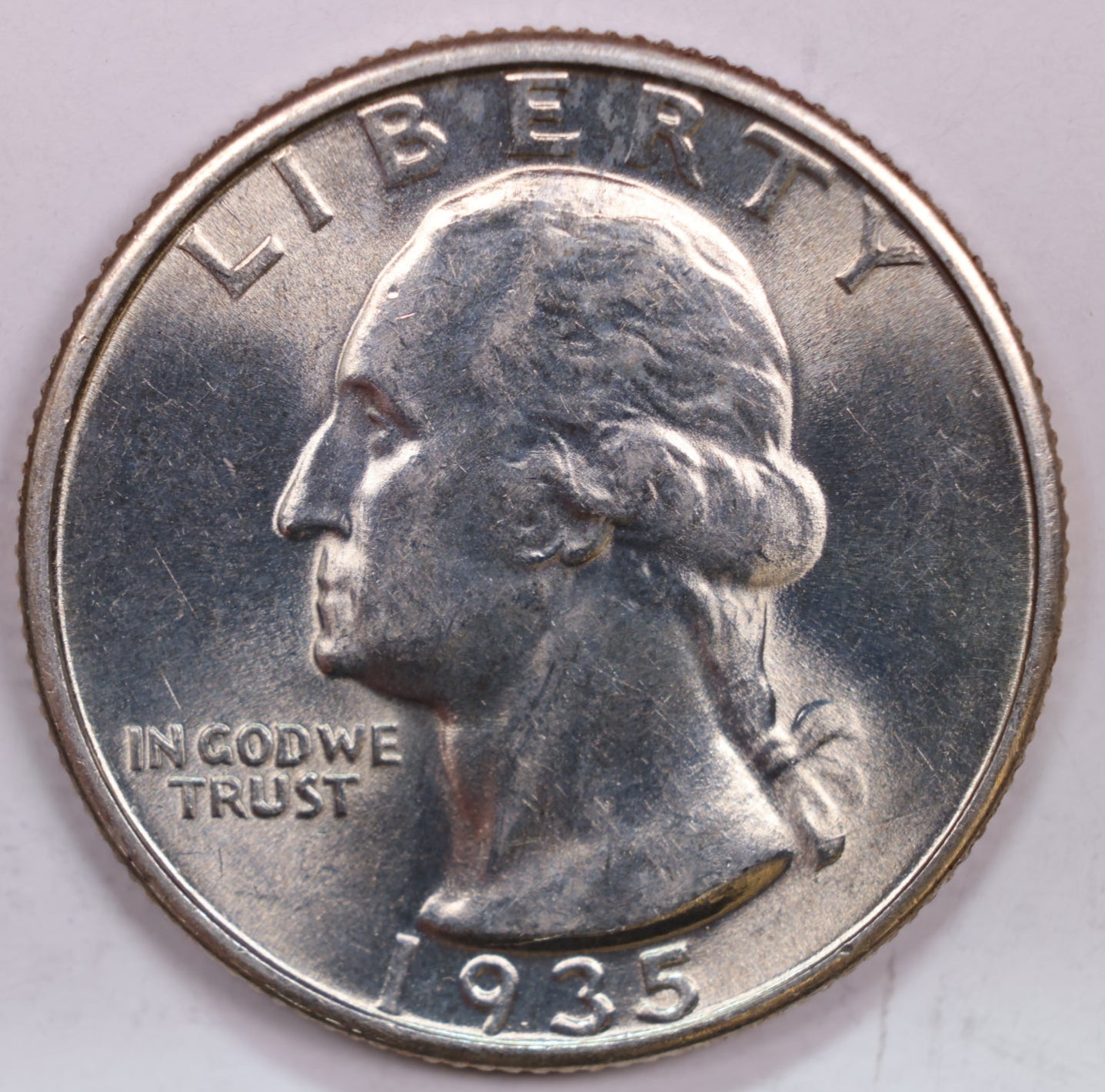 1935 Washington Silver Quarter., Choice Mint State., Store #QR0215