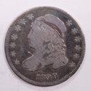 1828 Cap Bust Silver Dime., Good Details., Circulated Coin., STORE