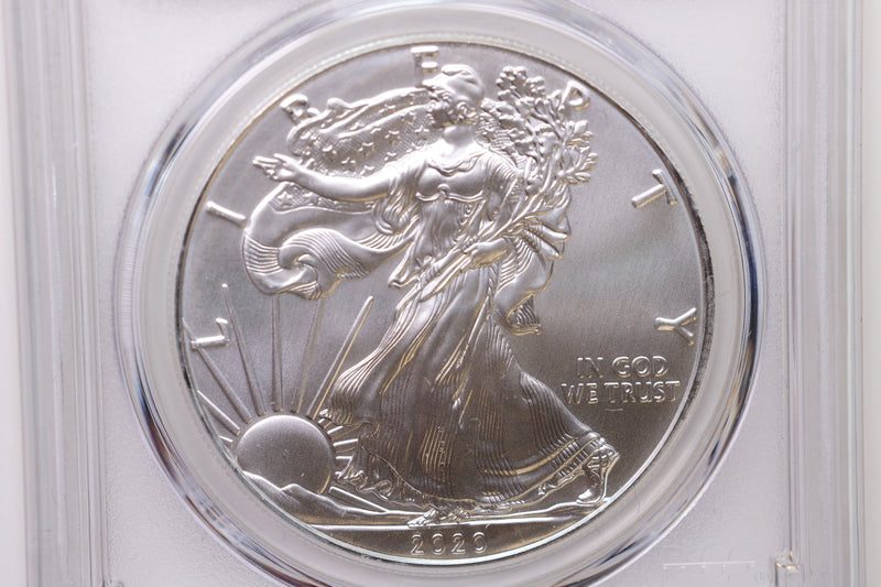 2020 American Silver Eagle, PCGS MS-69, Emergency Issue, SALE