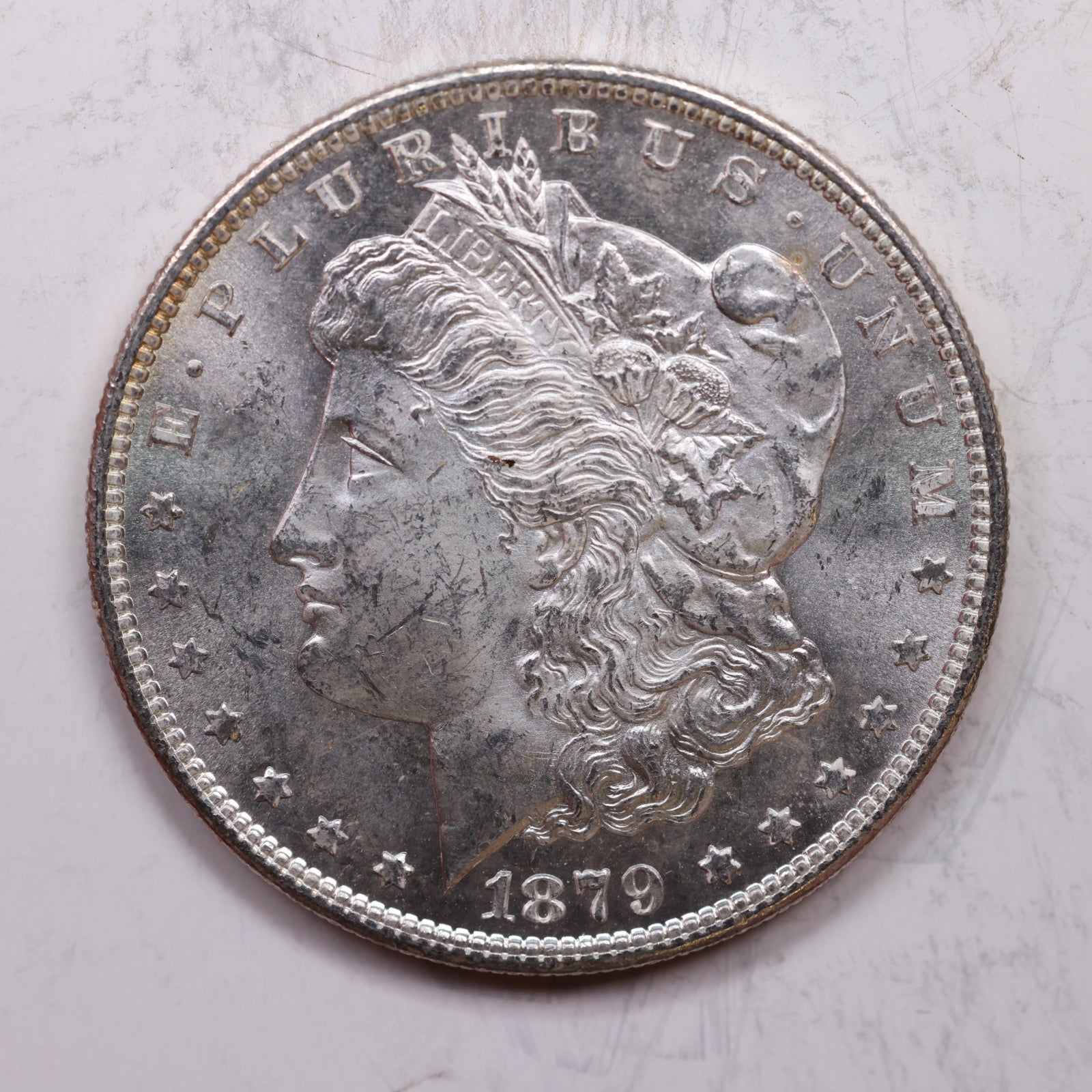1879-S Morgan Silver Dollar, Mint State Coin, Store Sale #DR0105